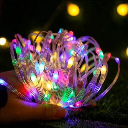Pisca Cordão De Natal 100 Lâmpadas LED Colorido 10M / 110-220v